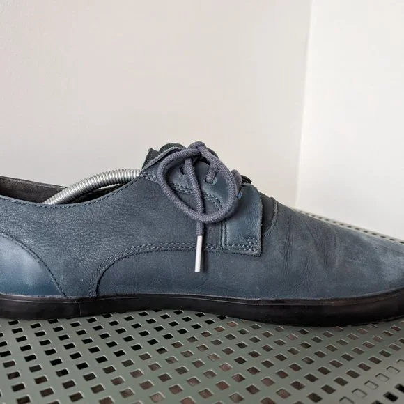 Camper "Jim" Blue Men’s Nubuck Leather Lace Up Shoes - Picture 4 of 8